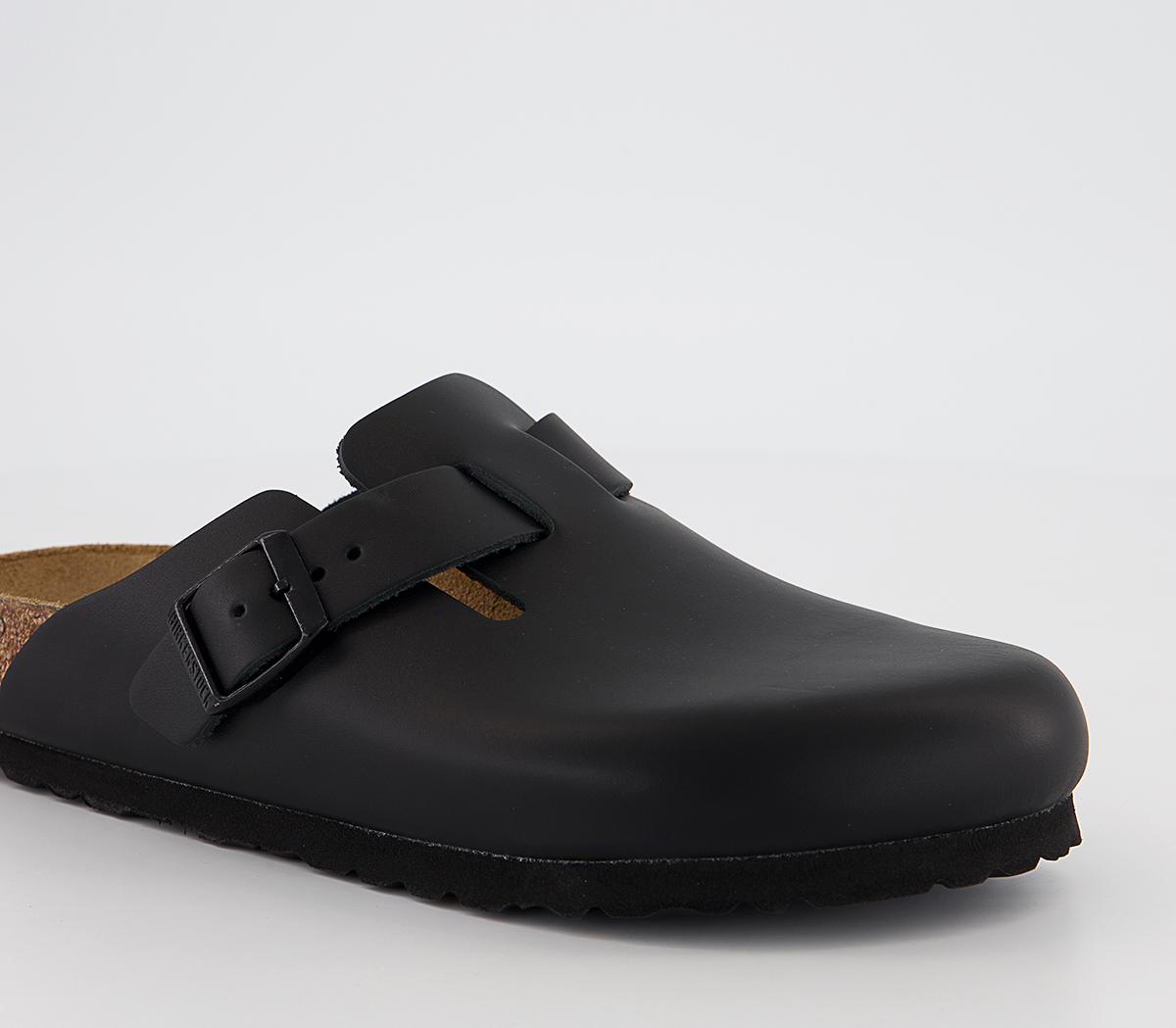 BIRKENSTOCKBoston Clogs BIRKENSTOCKBoston ClogsBlack Smooth Leather