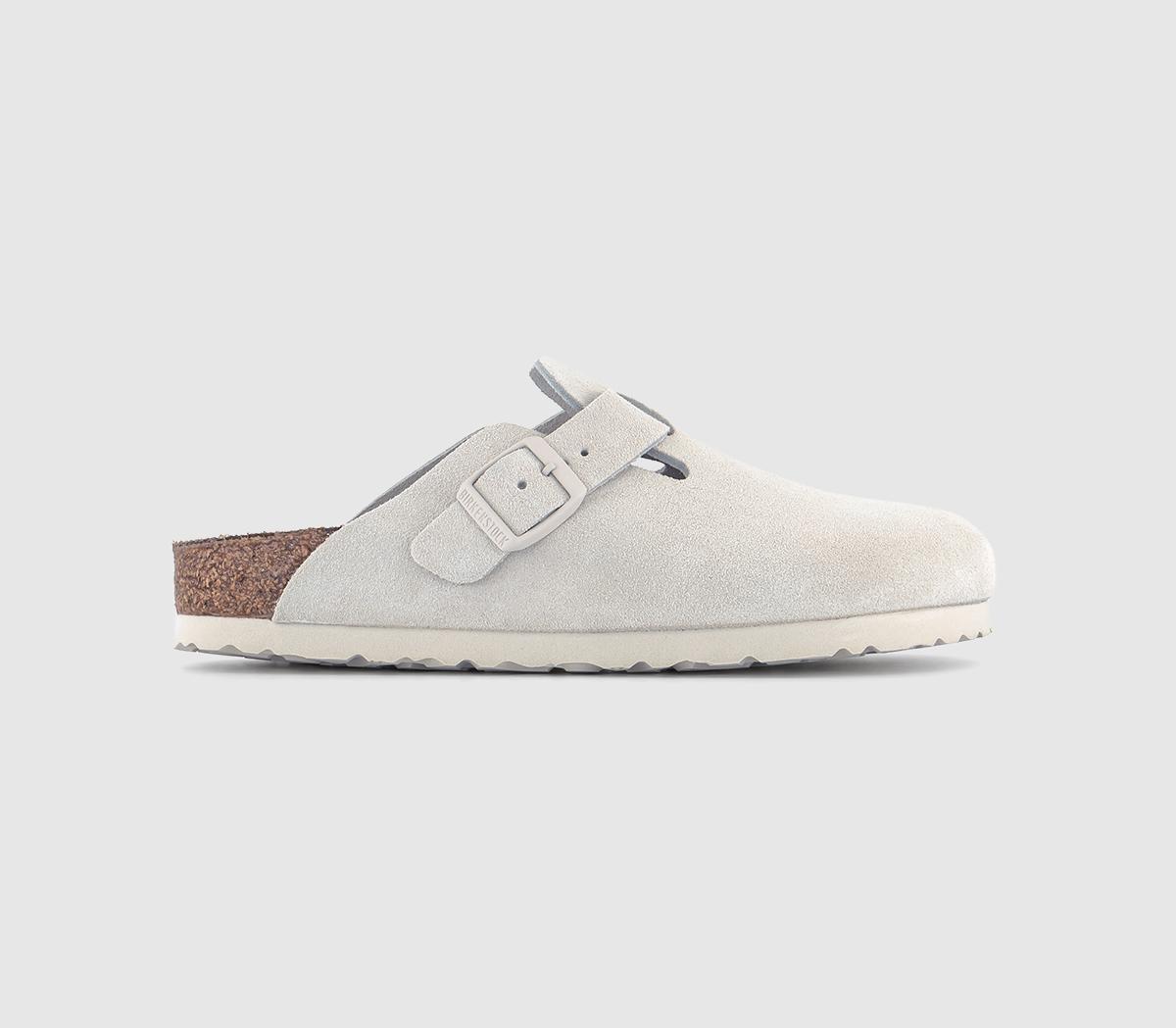 White boston best sale birkenstock clogs