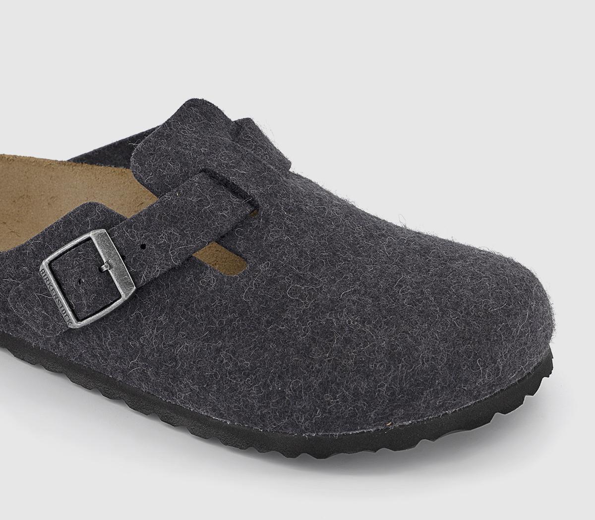 BIRKENSTOCK Boston Clogs BIRKENSTOCK Boston Clogs Anthracite Wool