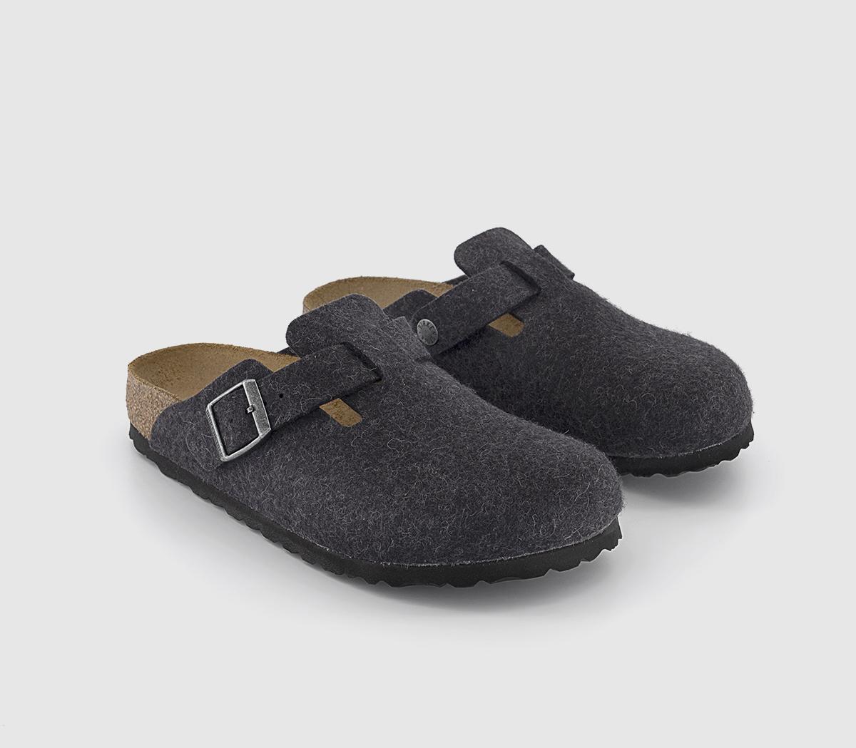 BIRKENSTOCK Boston Clogs BIRKENSTOCK Boston Clogs Anthracite Wool