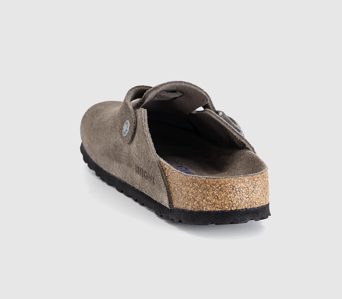 BIRKENSTOCKBoston ClogsConcrete Grey Suede