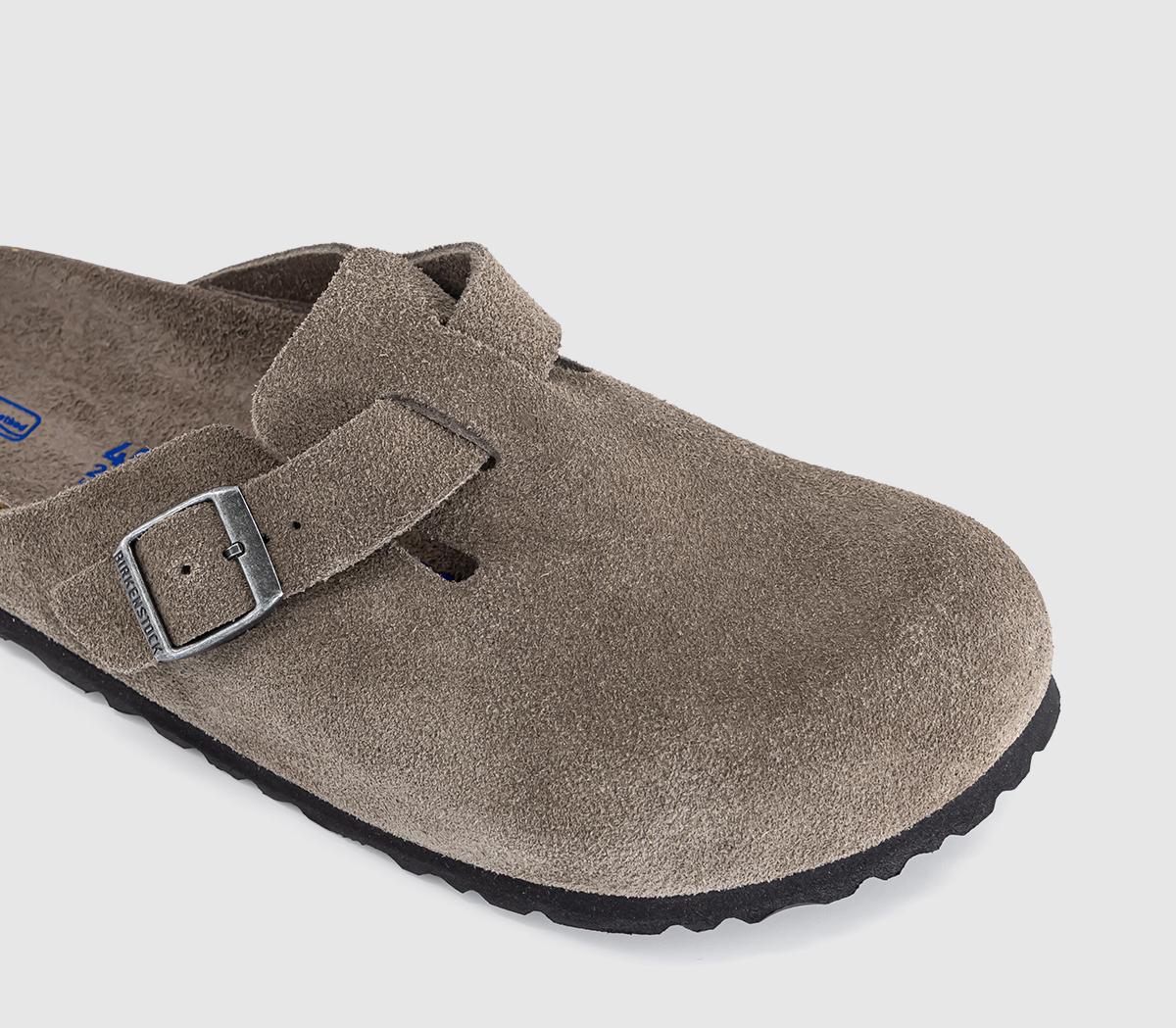 BIRKENSTOCKBoston ClogsConcrete Grey Suede