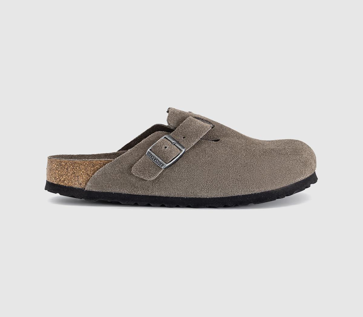 BIRKENSTOCKBoston ClogsConcrete Grey Suede