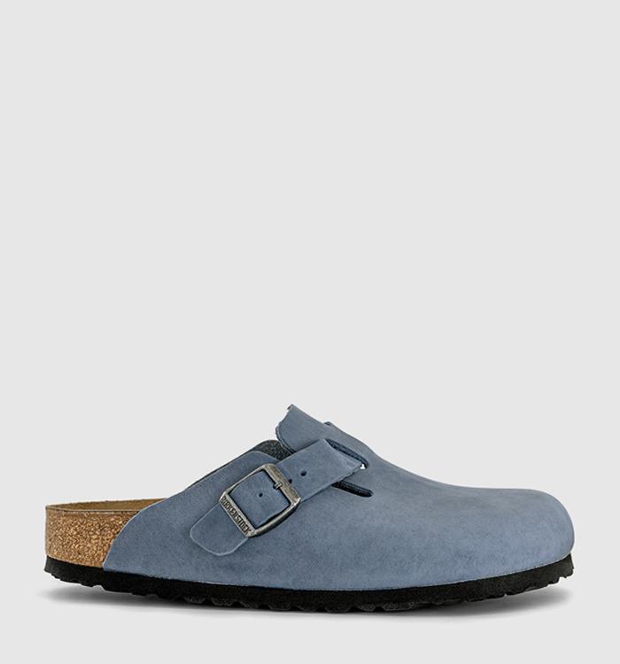 BIRKENSTOCK Boston Clogs W Elemental Blue Nubuck