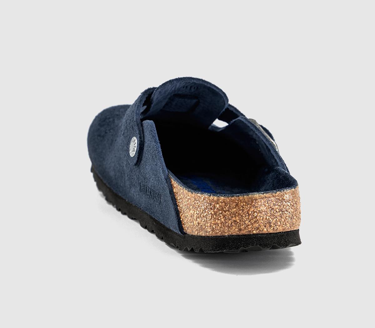 BIRKENSTOCK Boston Clogs Navy Tfb - Flat Shoes for Women