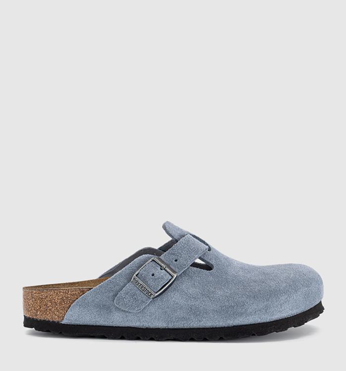 BIRKENSTOCK Boston Clogs Stone Blue