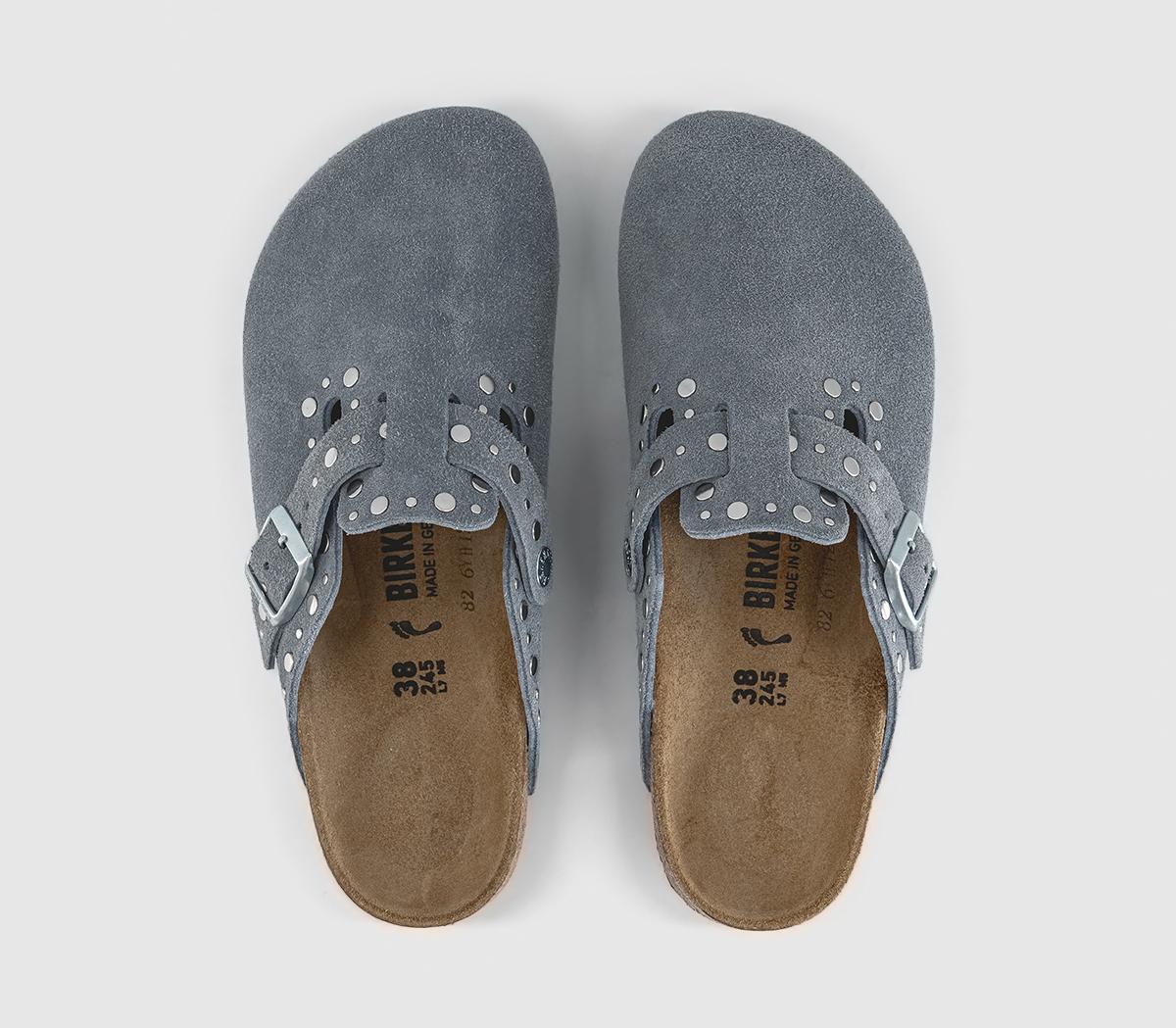 BIRKENSTOCKBoston ClogsStone Blue Rivet