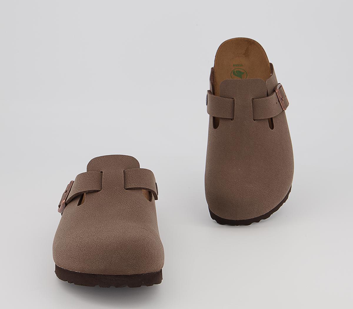 BIRKENSTOCK Boston Clogs Earthy Vegan Mocca - Flat Shoes for Women