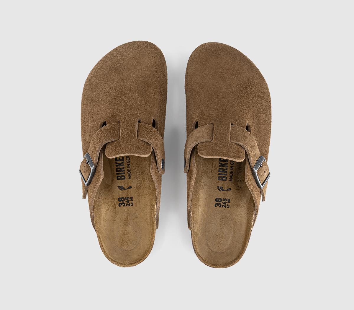 BIRKENSTOCKBoston ClogsDark Tea Suede
