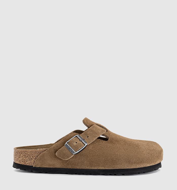BIRKENSTOCK Boston Clogs Dark Tea Suede
