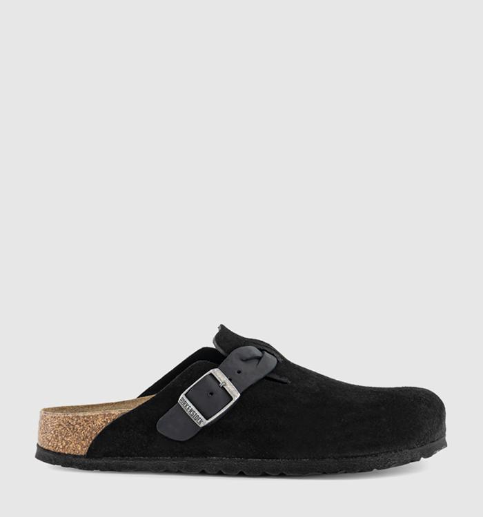 BIRKENSTOCK Boston Clogs Braided Black