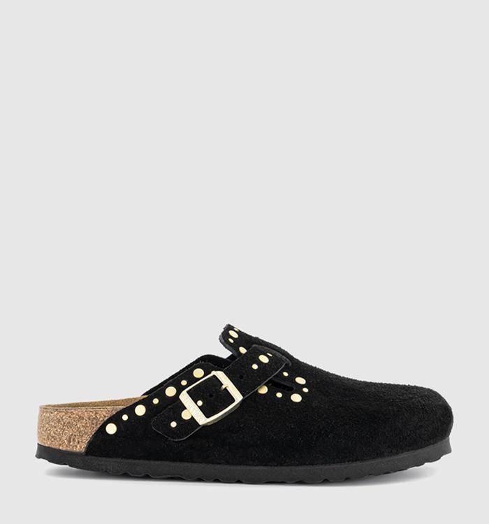 BIRKENSTOCK Boston Clogs Black Rivet