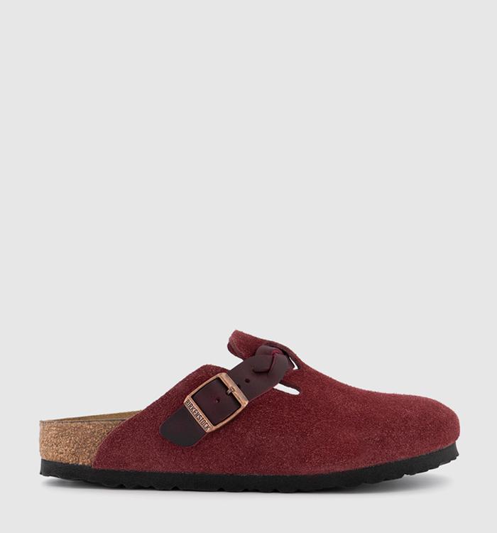 BIRKENSTOCK Boston Clogs Braided Zinfandel