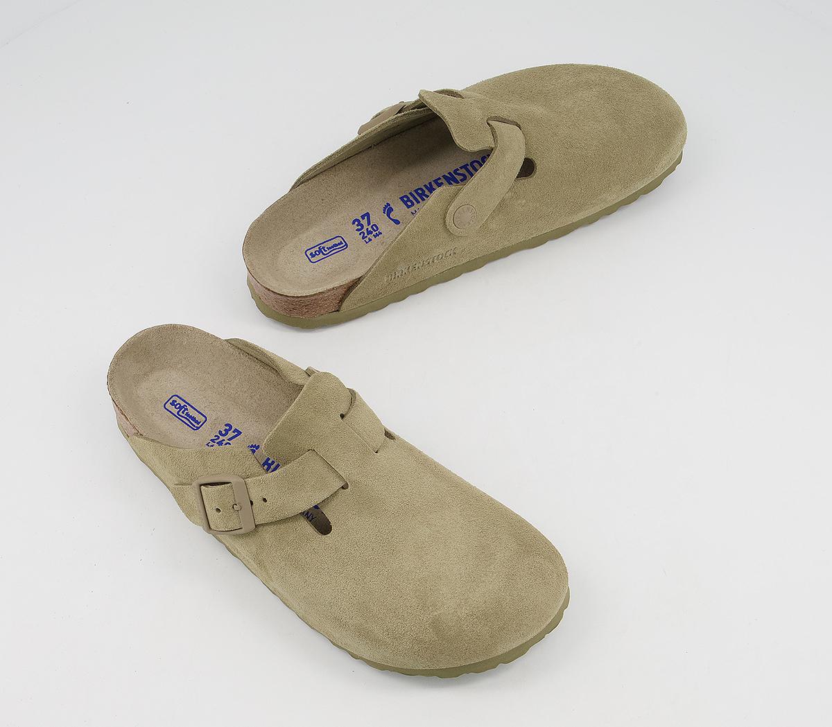 BIRKENSTOCK Boston Clogs Khaki - Flat Shoes for Women