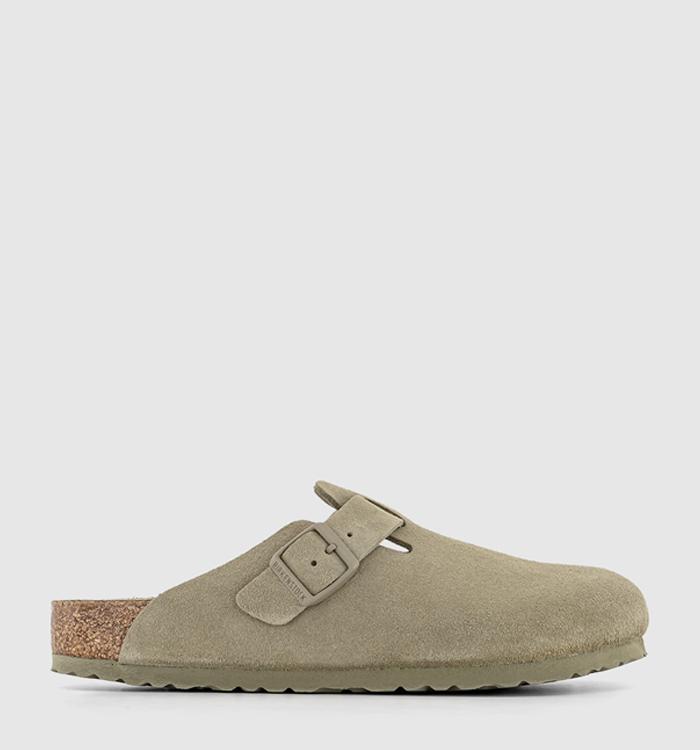 BIRKENSTOCK Boston Clogs Faded Khaki