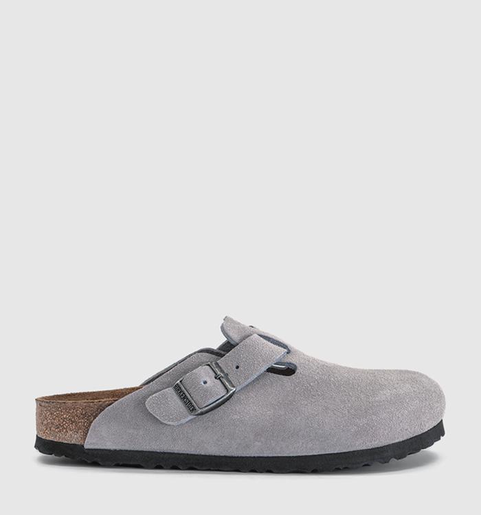 BIRKENSTOCK Boston Clogs Lavender Sky Suede
