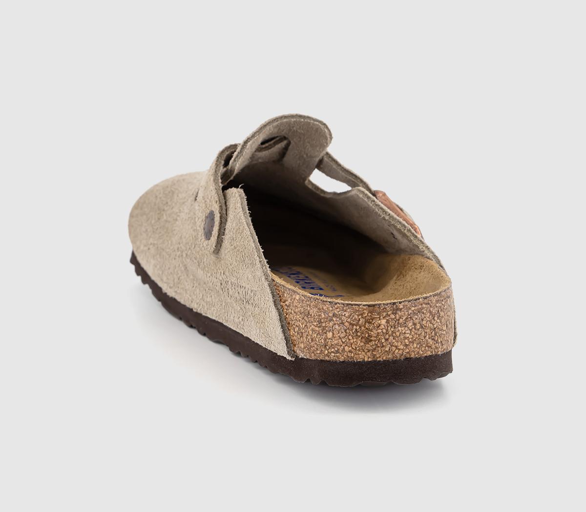BIRKENSTOCKBoston Soft Footbed Clogs FTaupe Suede