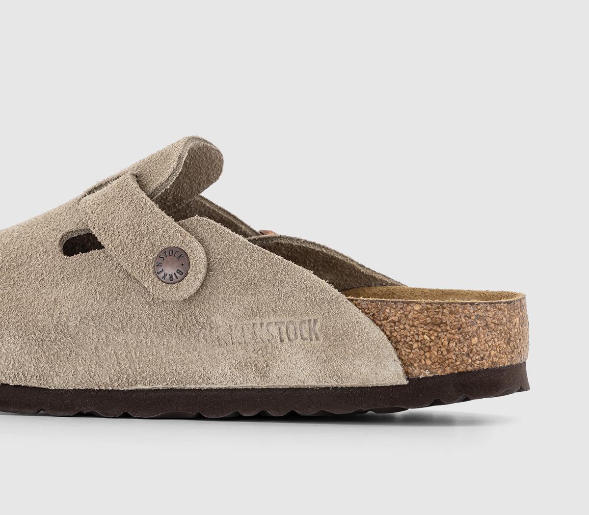 BIRKENSTOCKBoston Soft Footbed Clogs FTaupe Suede
