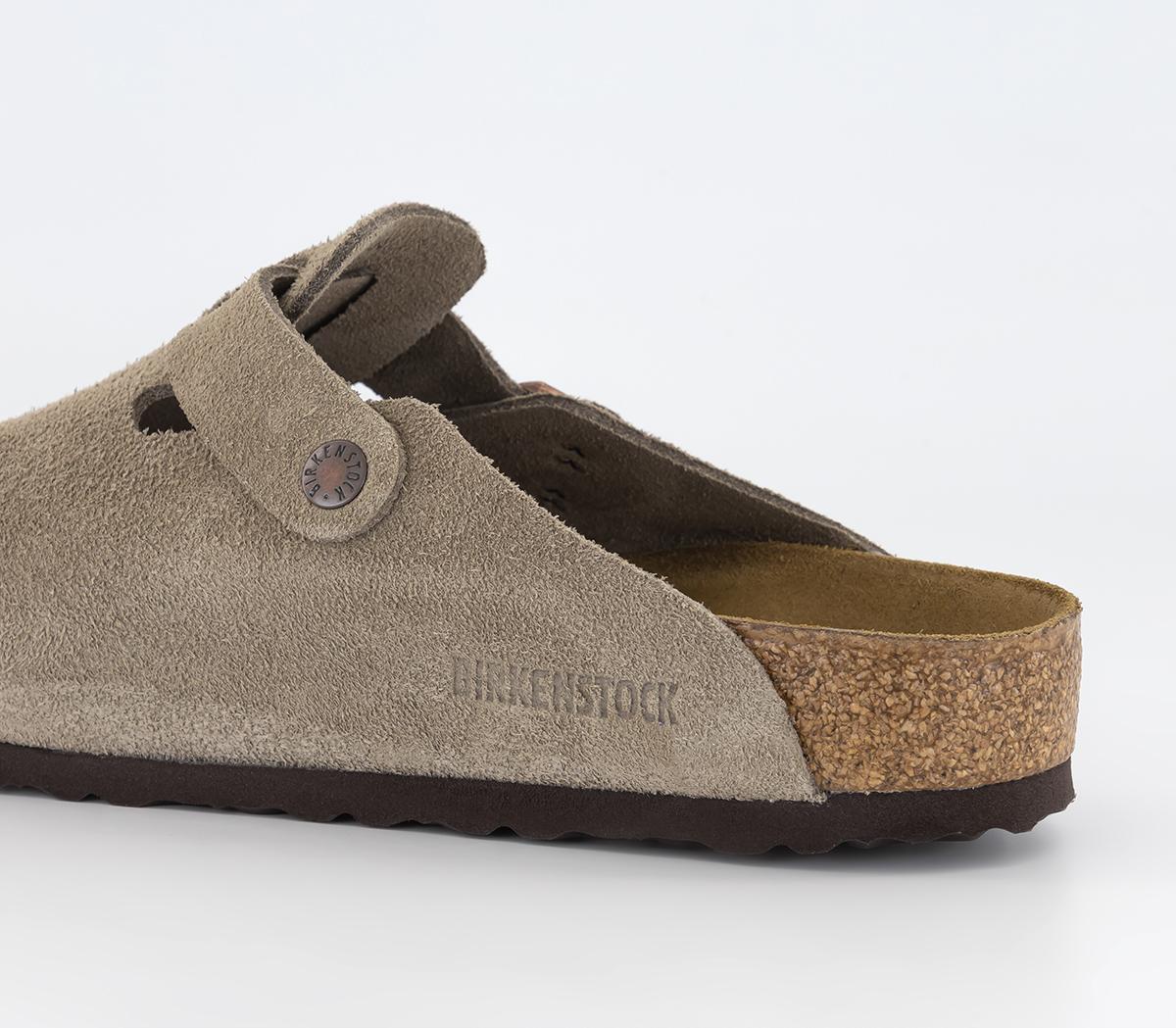 BIRKENSTOCKBoston Soft Footbed Clogs FTaupe Suede