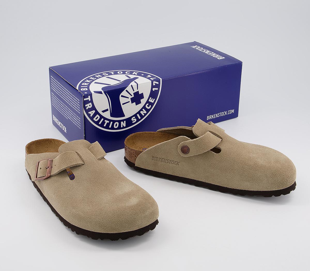 BIRKENSTOCKBoston Soft Footbed Clogs FTaupe Suede