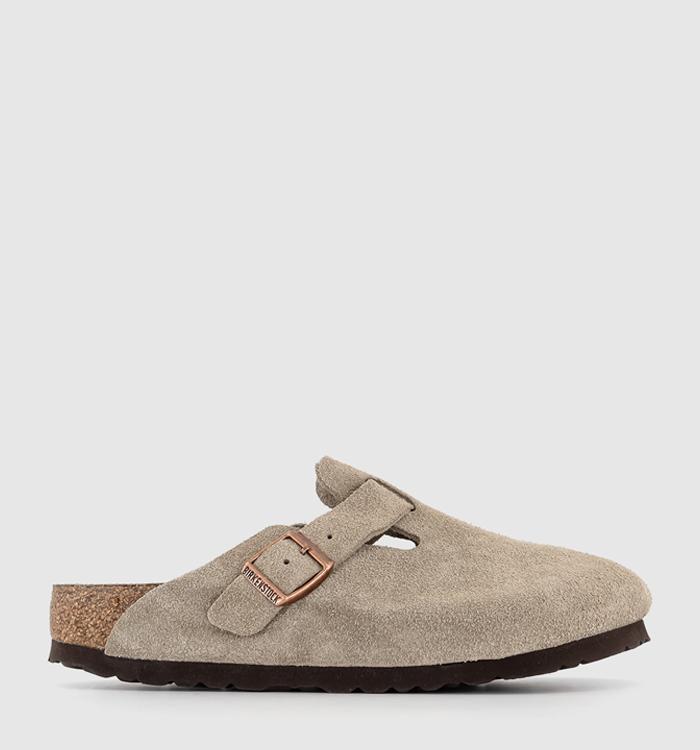 Taupe 2024 suede birkenstocks