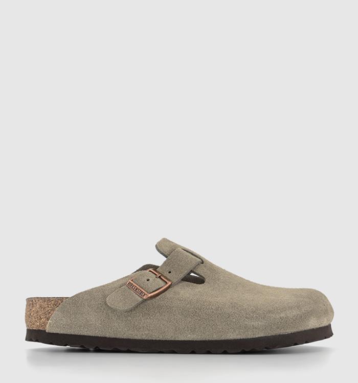 BIRKENSTOCK Boston Soft Footbed Clogs Taupe R