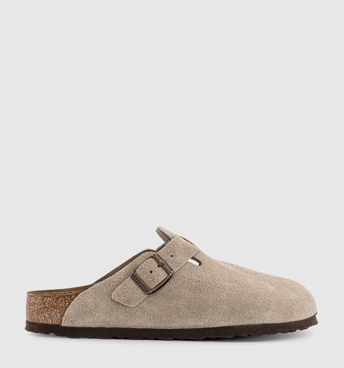 BIRKENSTOCK Boston Clogs F Suede Taupe