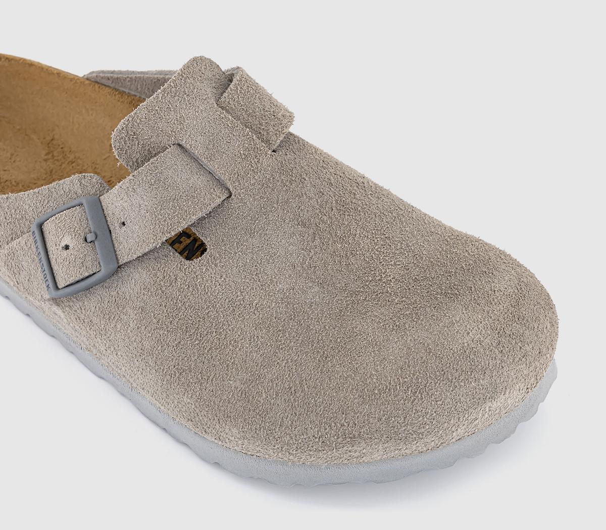 BIRKENSTOCKBoston Clogs BIRKENSTOCKBoston ClogsStone Coin Suede