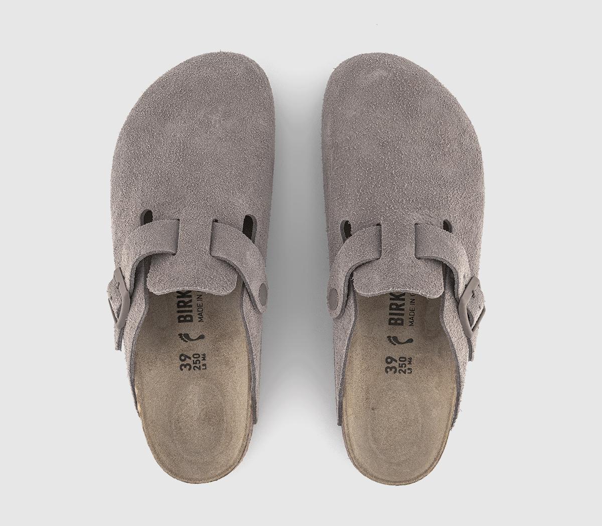 BIRKENSTOCKBoston Clogs BIRKENSTOCKBoston ClogsGray Taupe Suede