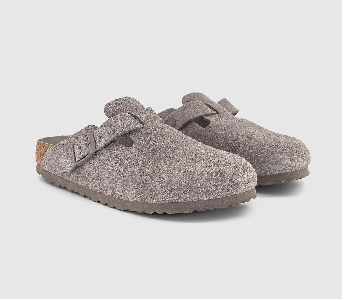 BIRKENSTOCKBoston Clogs BIRKENSTOCKBoston ClogsGray Taupe Suede