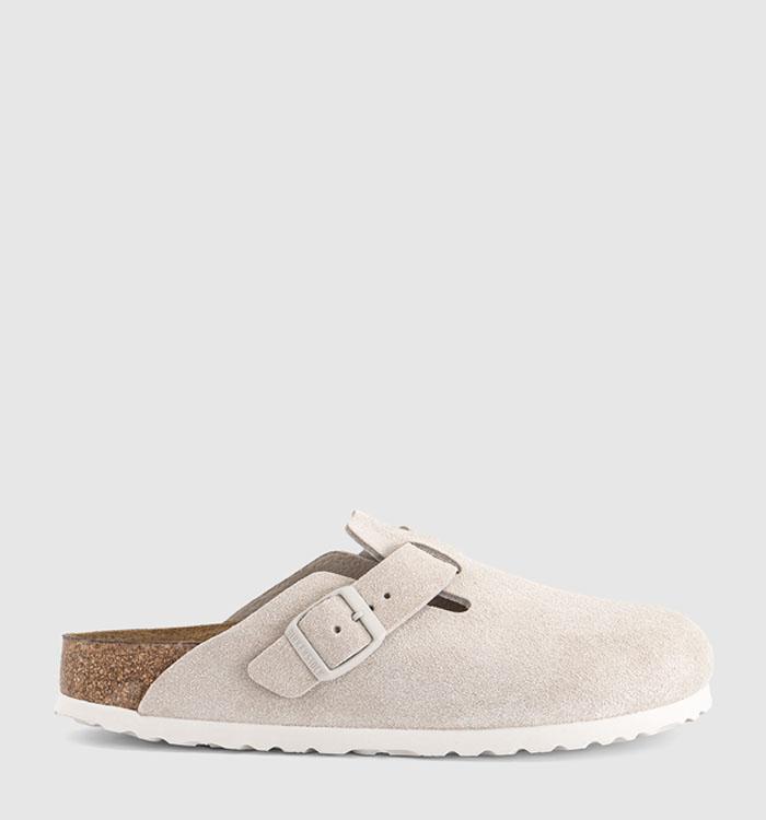 BIRKENSTOCK Boston Clogs Oyster Suede R