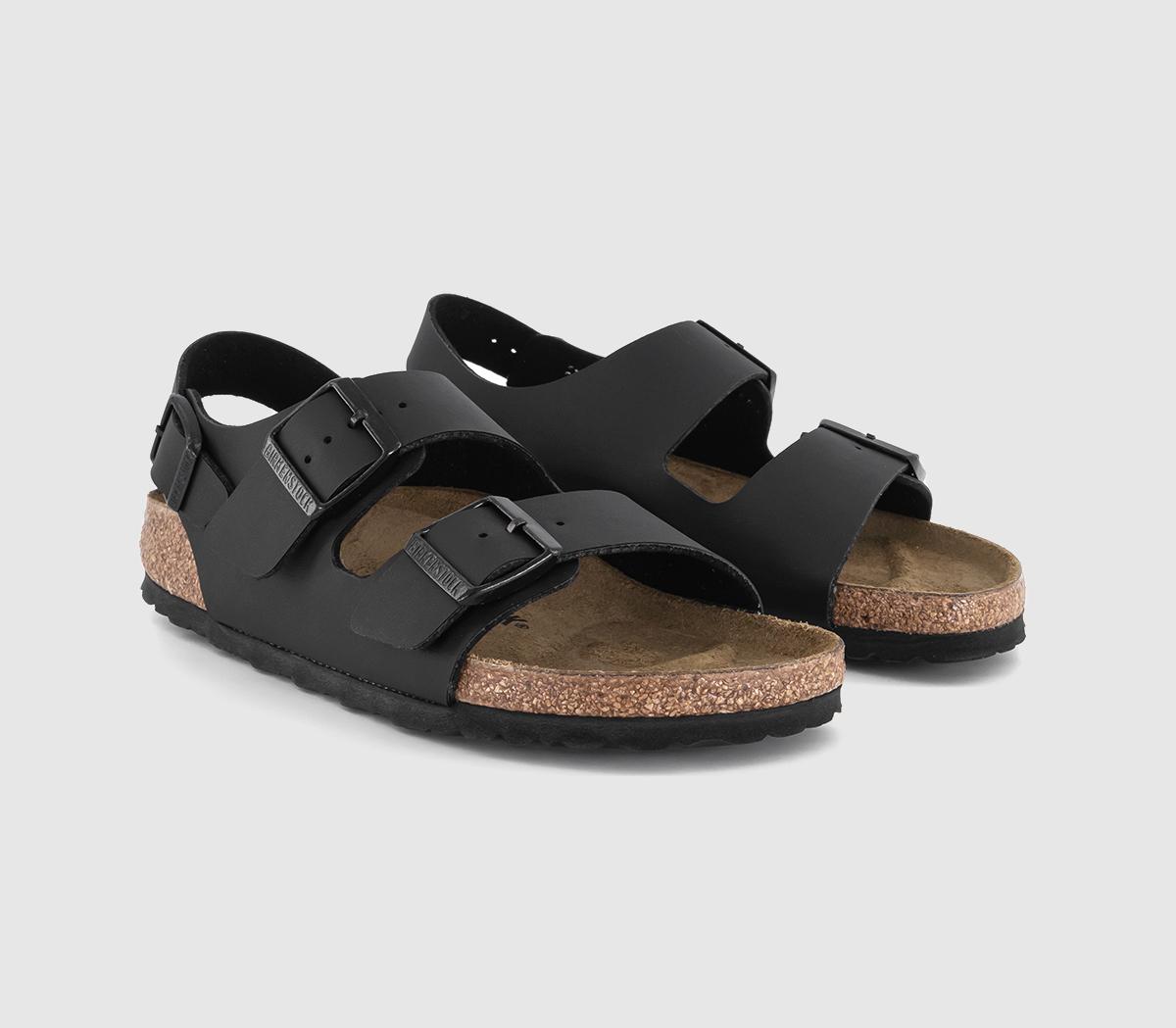 Birkenstock Kids Black Milano Sandals F, 4