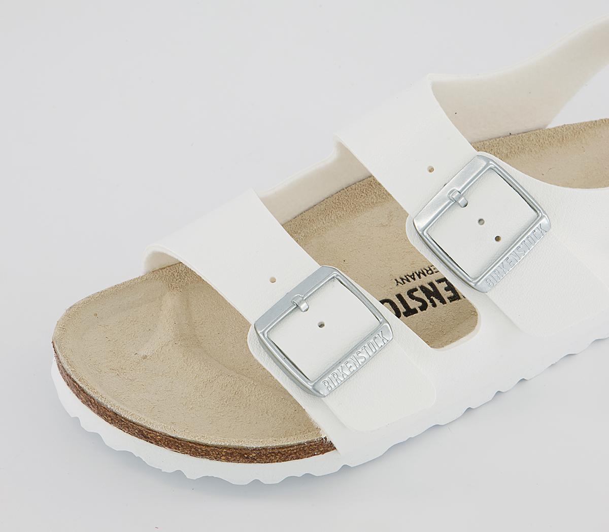 BIRKENSTOCK Milano Sandals White Birko Flor - Women’s Sandals