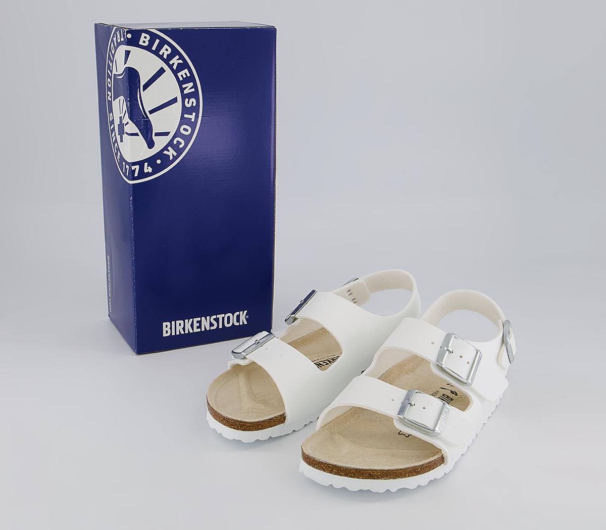 BIRKENSTOCK Milano Sandals BIRKENSTOCK Milano Sandals White Birko Flor