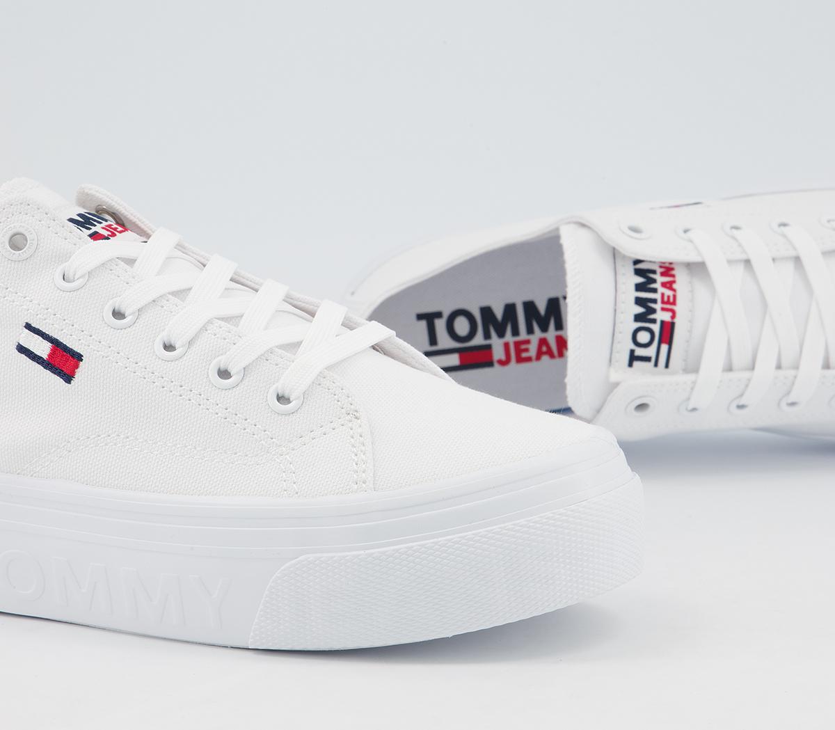 Tommy Hilfiger Flatform Tommy Jeans Sneakers Tommy Hilfiger Flatform Tommy Jeans Sneakers White