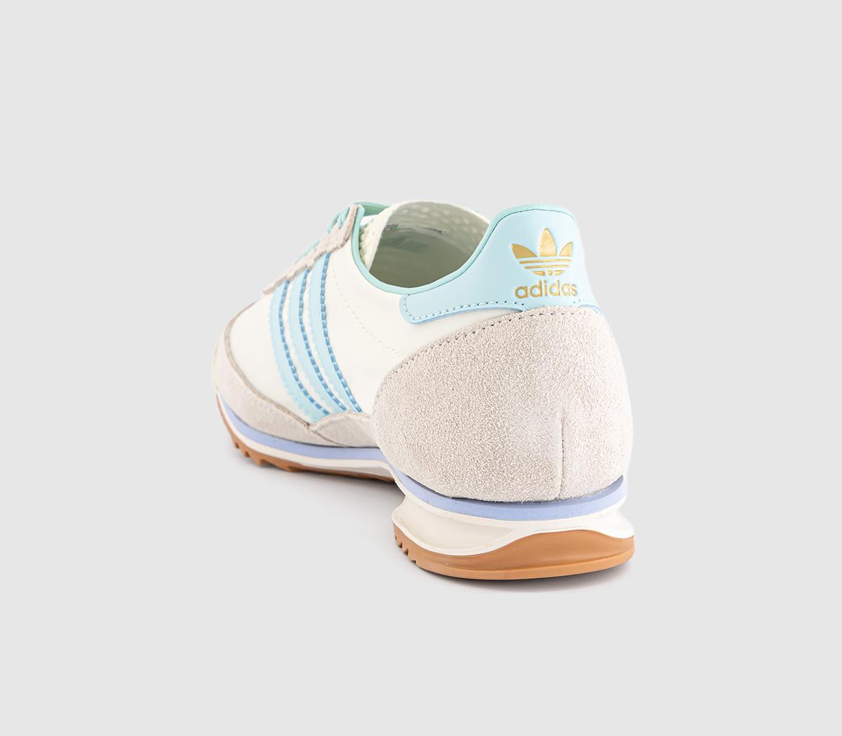 adidas SL 72 Trainers adidas SL 72 Trainers Offwhite Semi Flash Aqua Glow Blue