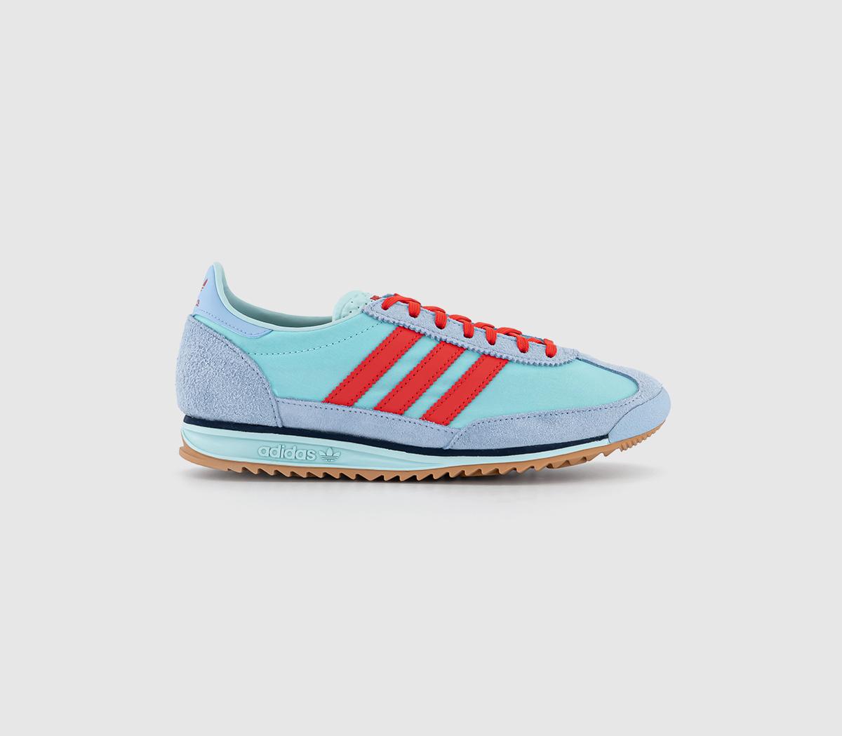 adidas SL 72 Trainers Semi Flash Aqua Bright Red Clear Sky Women s Trainers