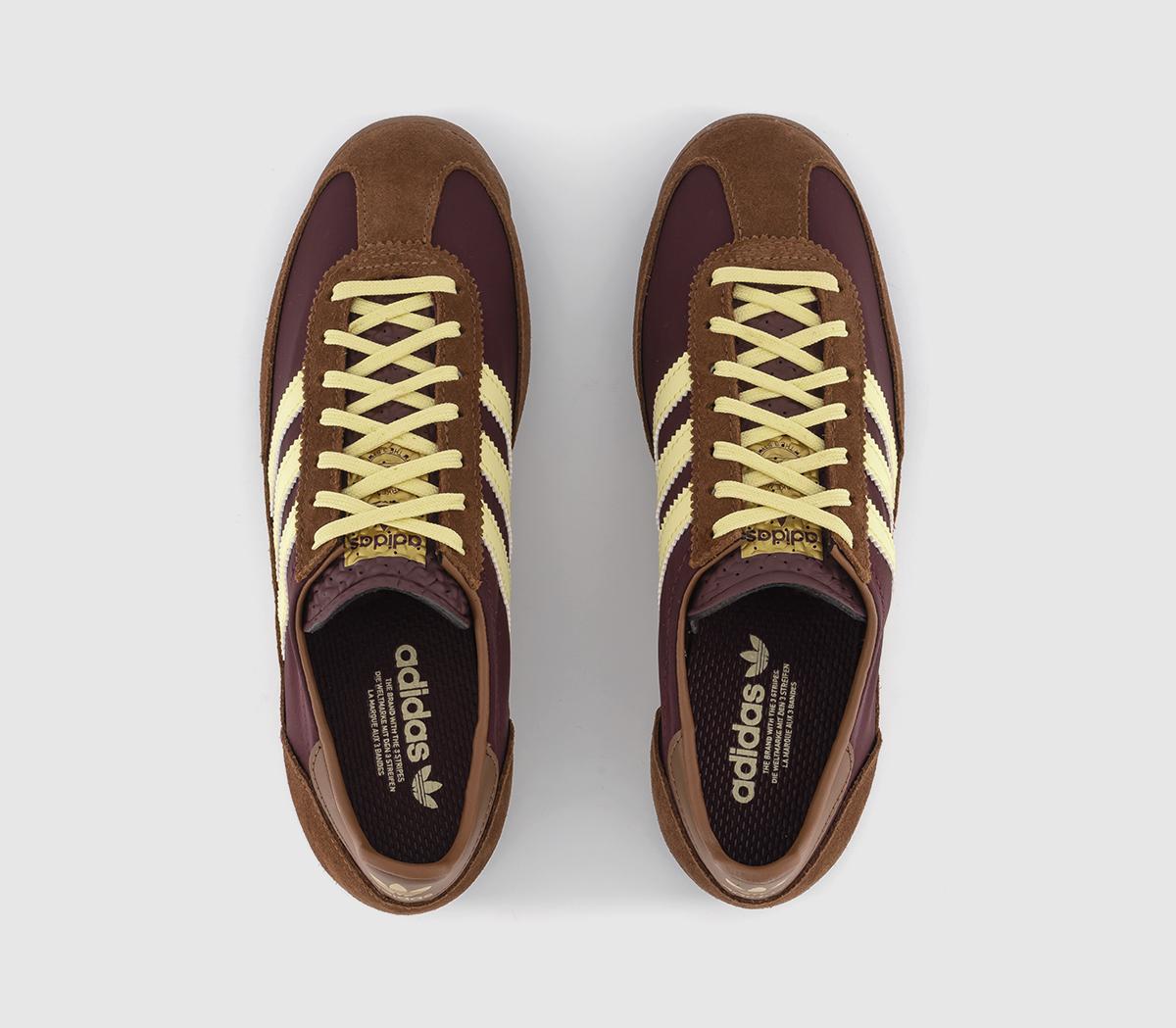 adidas SL 72 Trainers Maroon Almost Yellow Preloved Brown - Women's ...