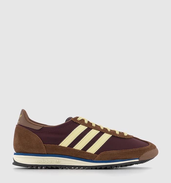 adidas SL72 Trainers Maroon Almost Yellow Preloved Brown