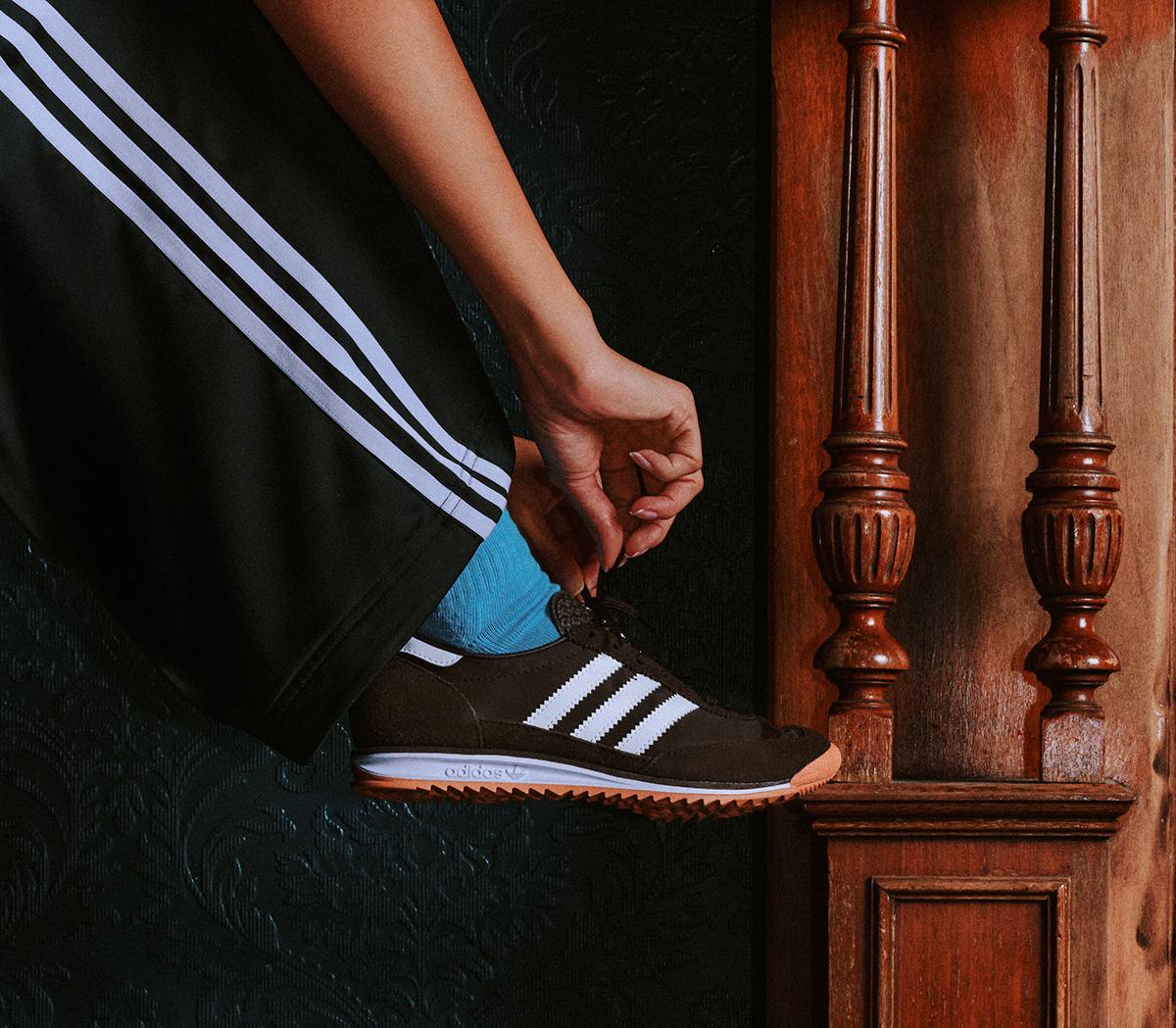 adidasSL 72 Trainers adidasSL 72 TrainersDark Brown White Gum