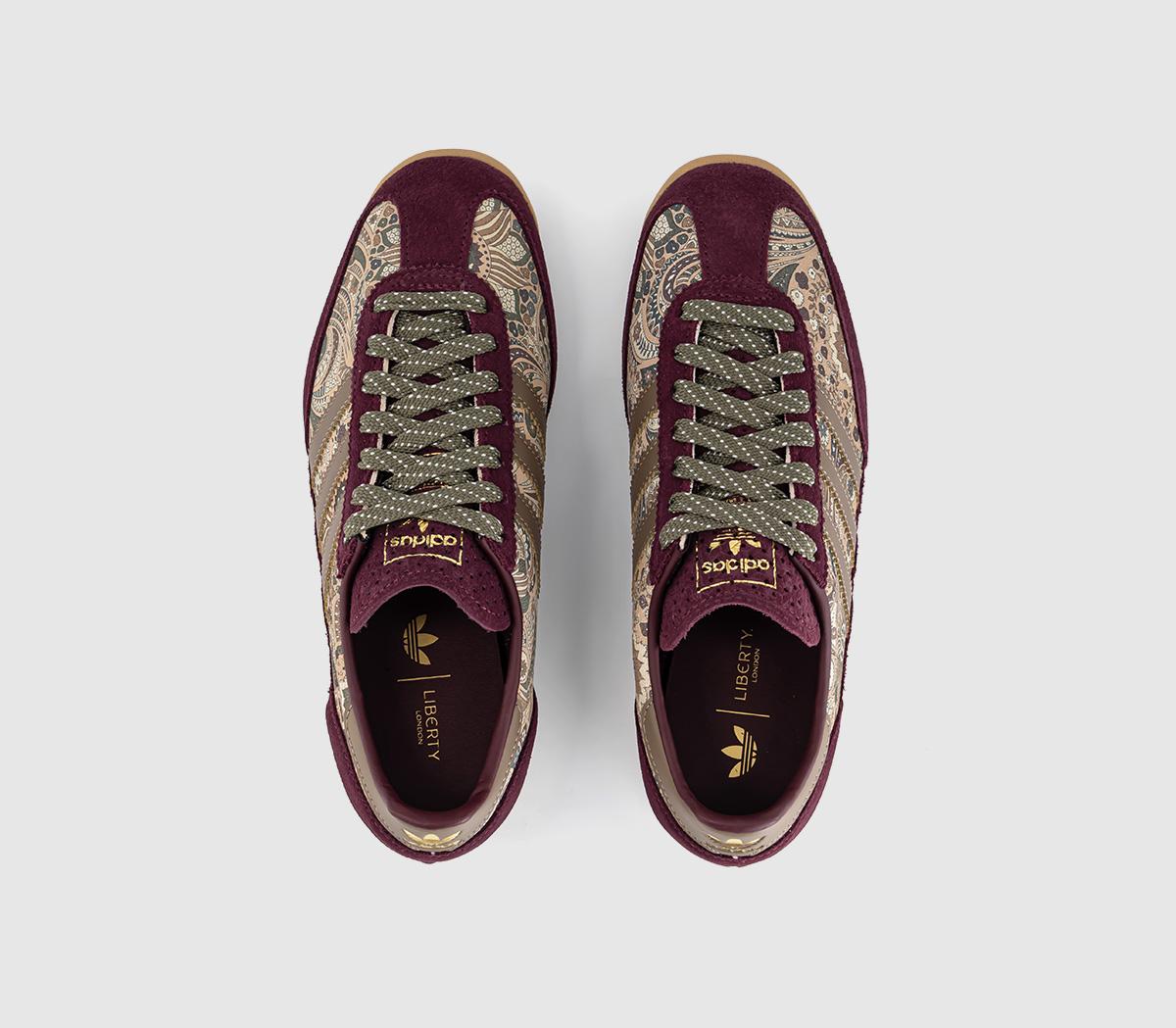 adidasadidas x Liberty London SL 72 TrainersMaroon Khaki Olive Strata