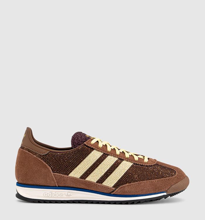adidas SL 72 Trainers Preloved Brown Almost Yellow Maroon