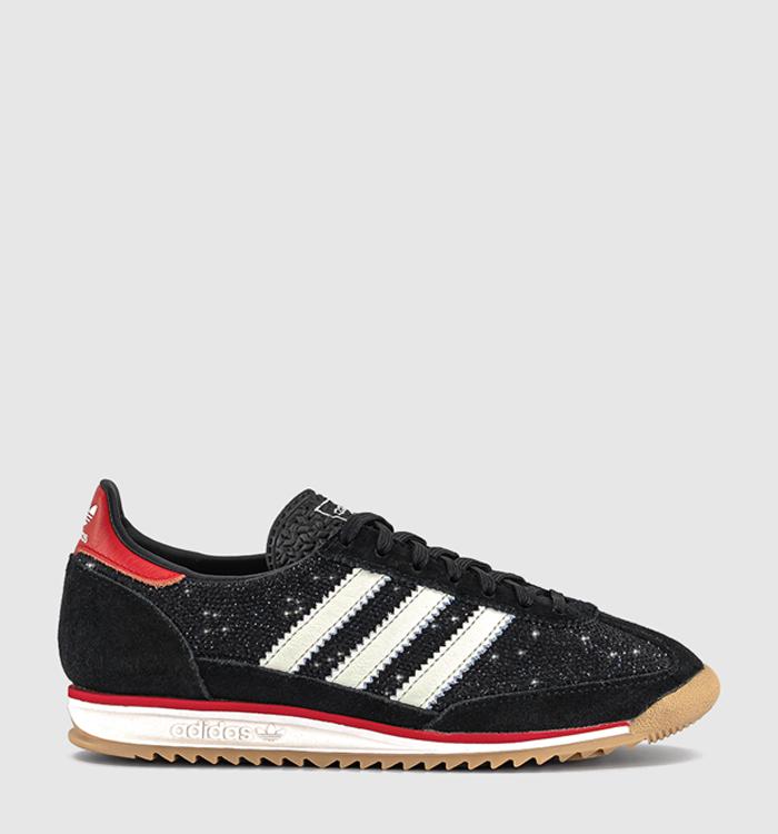 adidas SL 72 Trainers Crystal Black Offwhite Better Scarlet