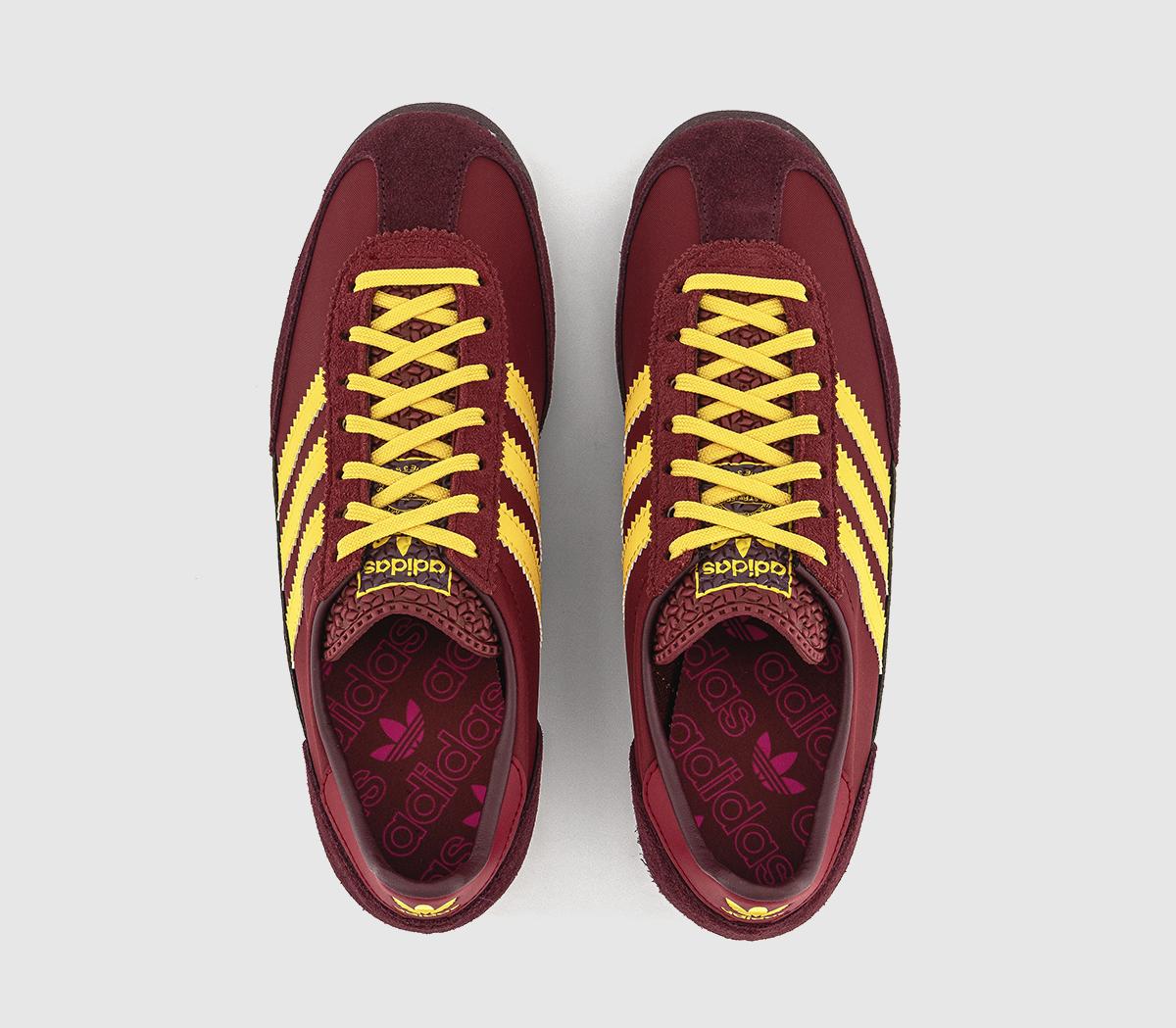 adidasSL 72 TrainersNoble Maroon Maroon Spring Yellow