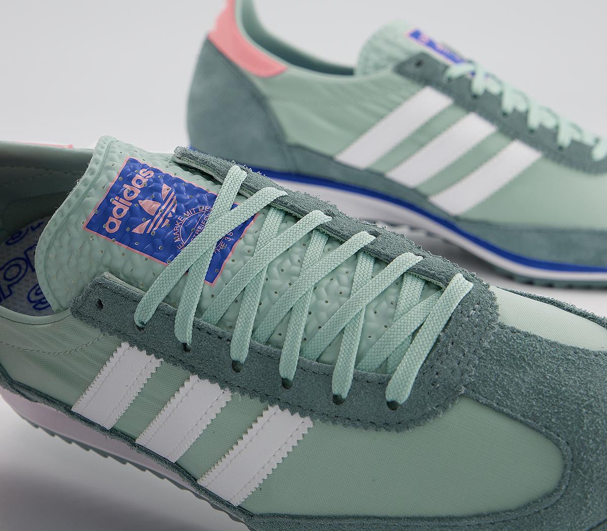 adidas Sl 72 Trainers Green Tint White Raw Green - Women's Trainers