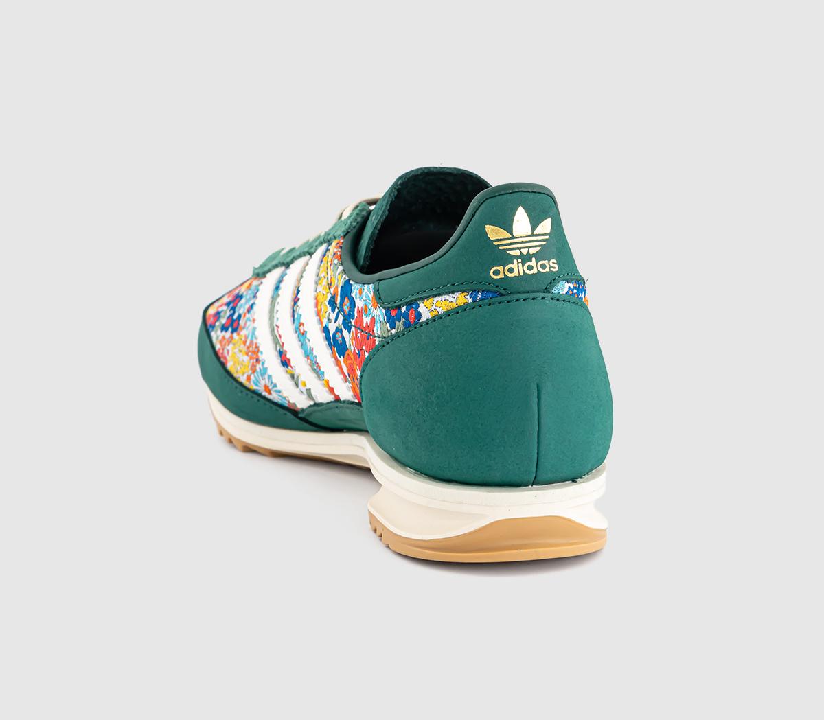 adidas adidas x Liberty London SL 72 Trainers adidas adidas x Liberty London SL 72 Trainers Collegiate Green Cream White Gum