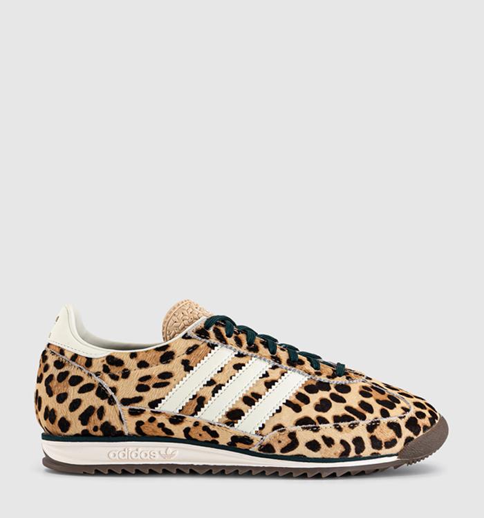 adidas SL 72 Trainers Leopard Magic Beige Ivory Off White