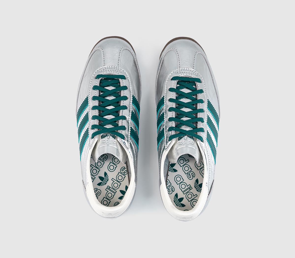 adidasSl 72 TrainersSilver Metallic Rich Green Offwhite