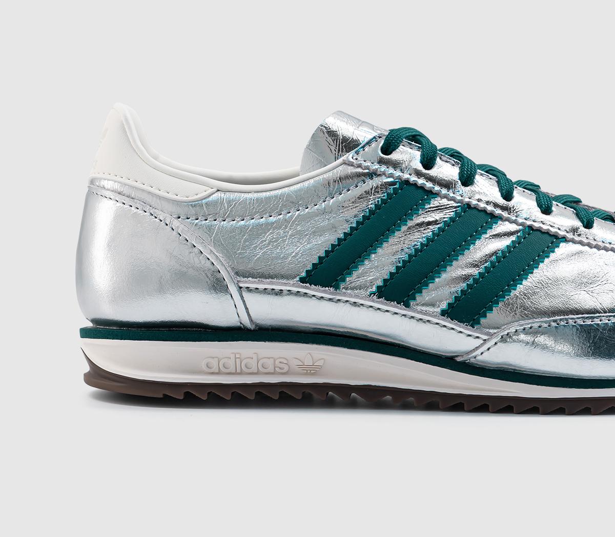 adidasSl 72 TrainersSilver Metallic Rich Green Offwhite