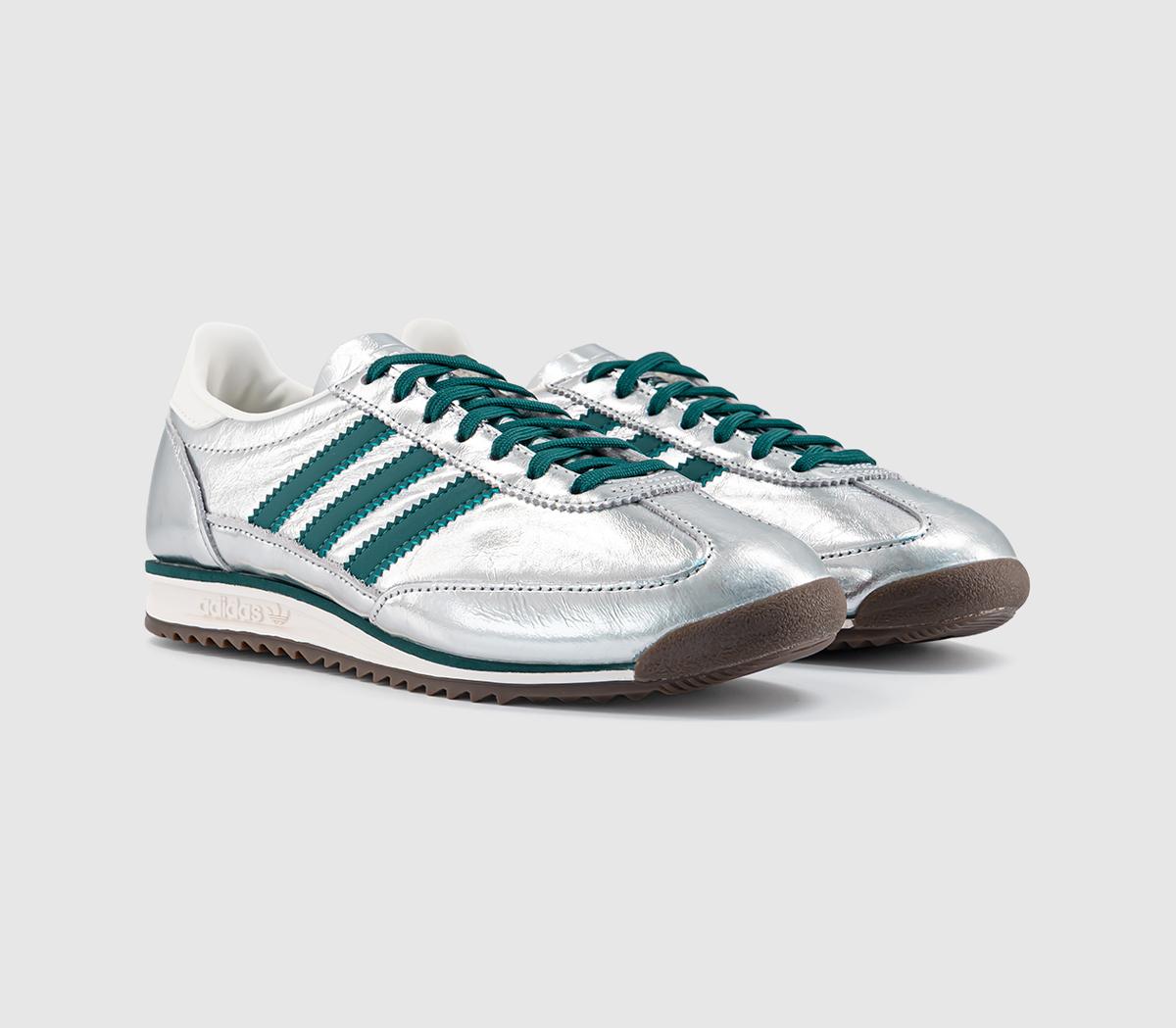 adidasSl 72 TrainersSilver Metallic Rich Green Offwhite